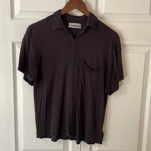 Black Button Down Cotton Shirt